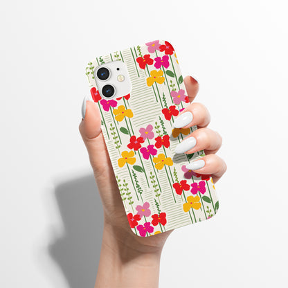 Farmhouse Meadow Pattern iPhone Case