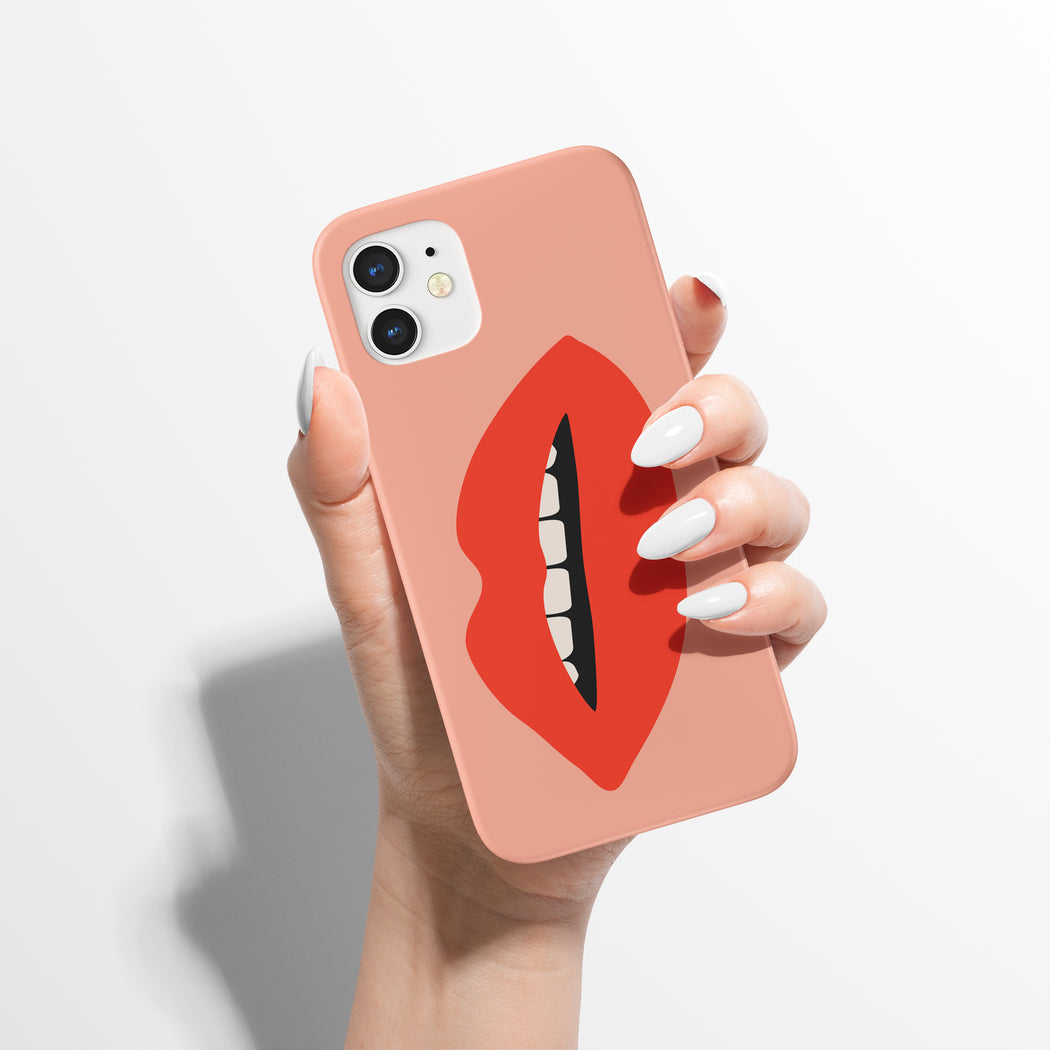 Red Lips Pop Art iPhone Case