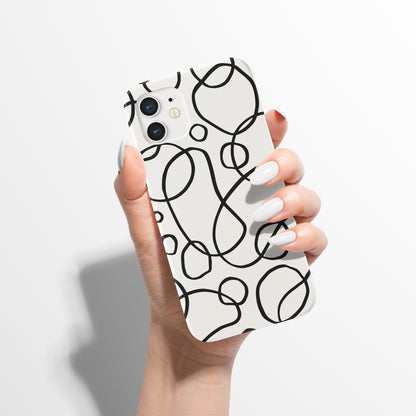 Black and White Abstract iPhone Case