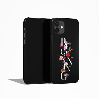 Black Beginning iPhone Case