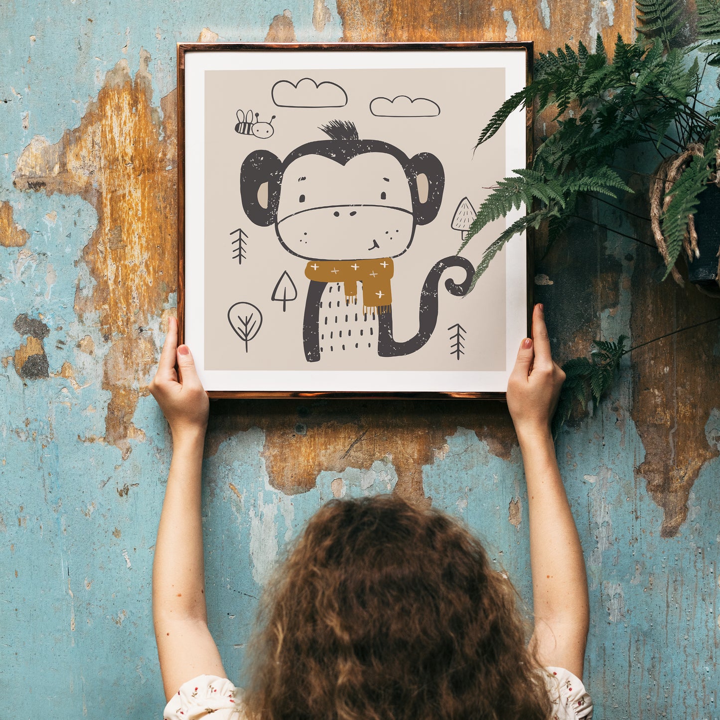 Little Monkey Print