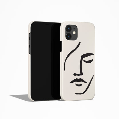 Woman Line Art iPhone Case