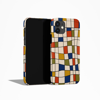 Mondrian Abstract Geometric Pattern iPhone Case