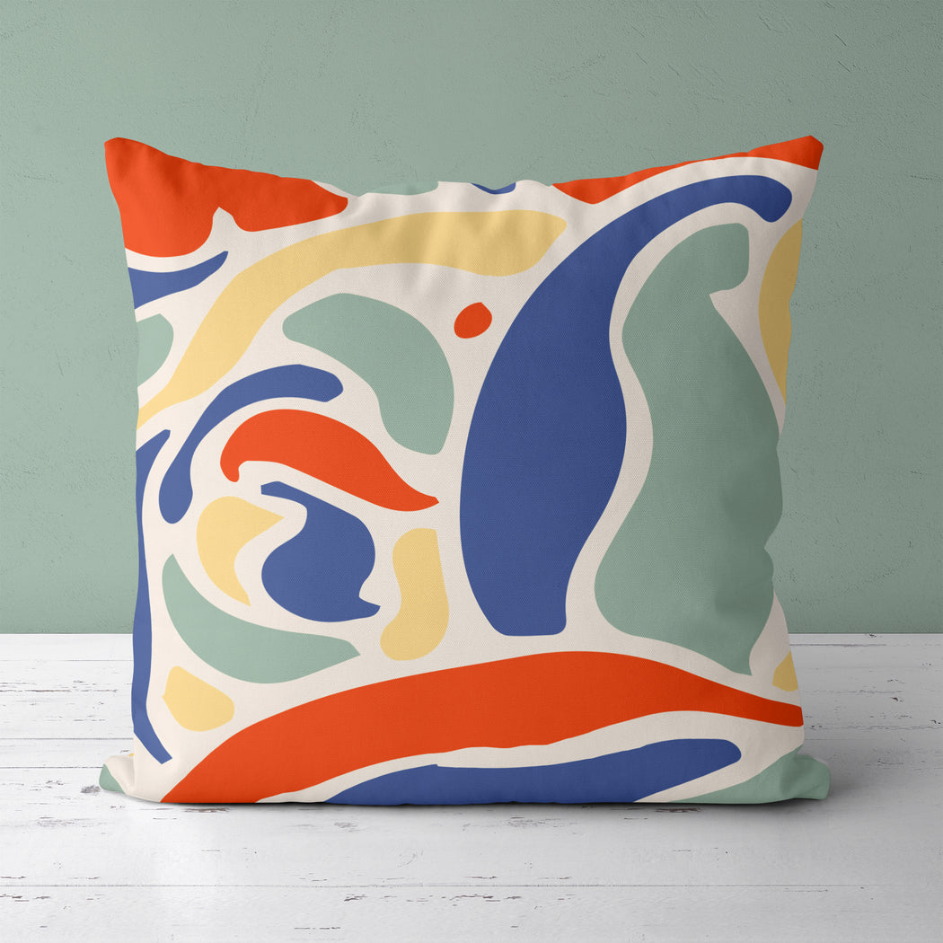 Pillow with Retro Shapes