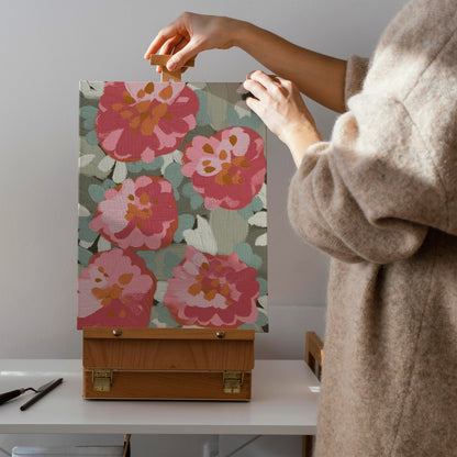 Flower Market Painting Canvas Print