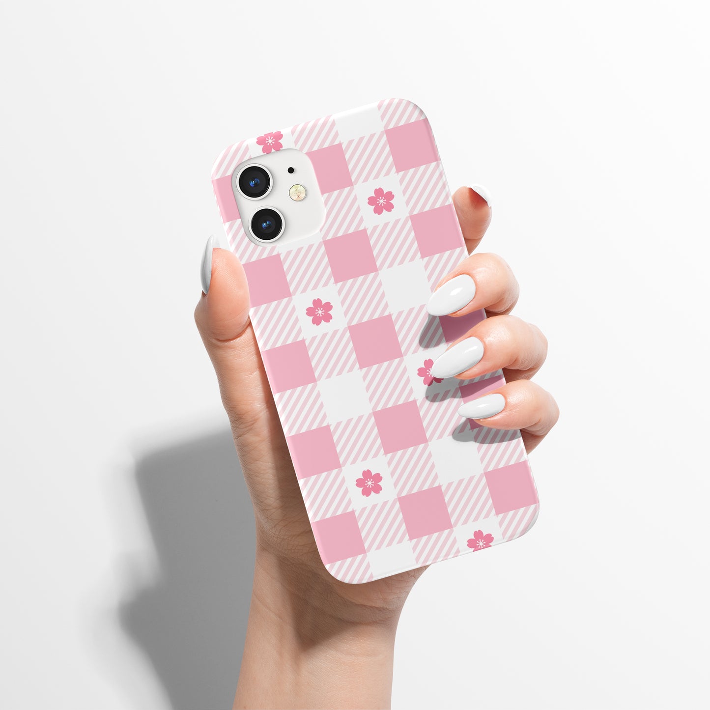 Barbie Plaid with Flowers iPhone Case