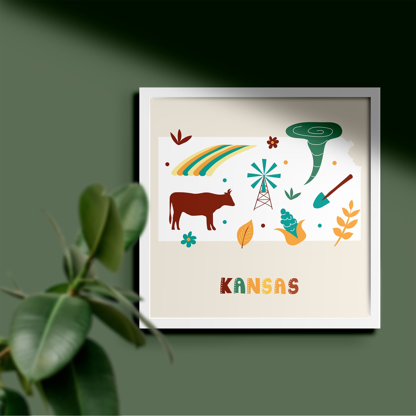 Kansas, Travel Print