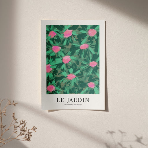 Green Le Jardin Artistic Painted Poster