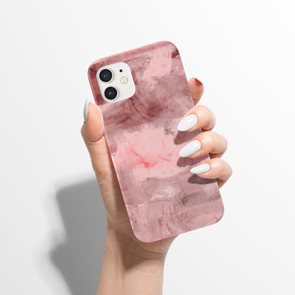 Pink Abstract Painting iPhone Case