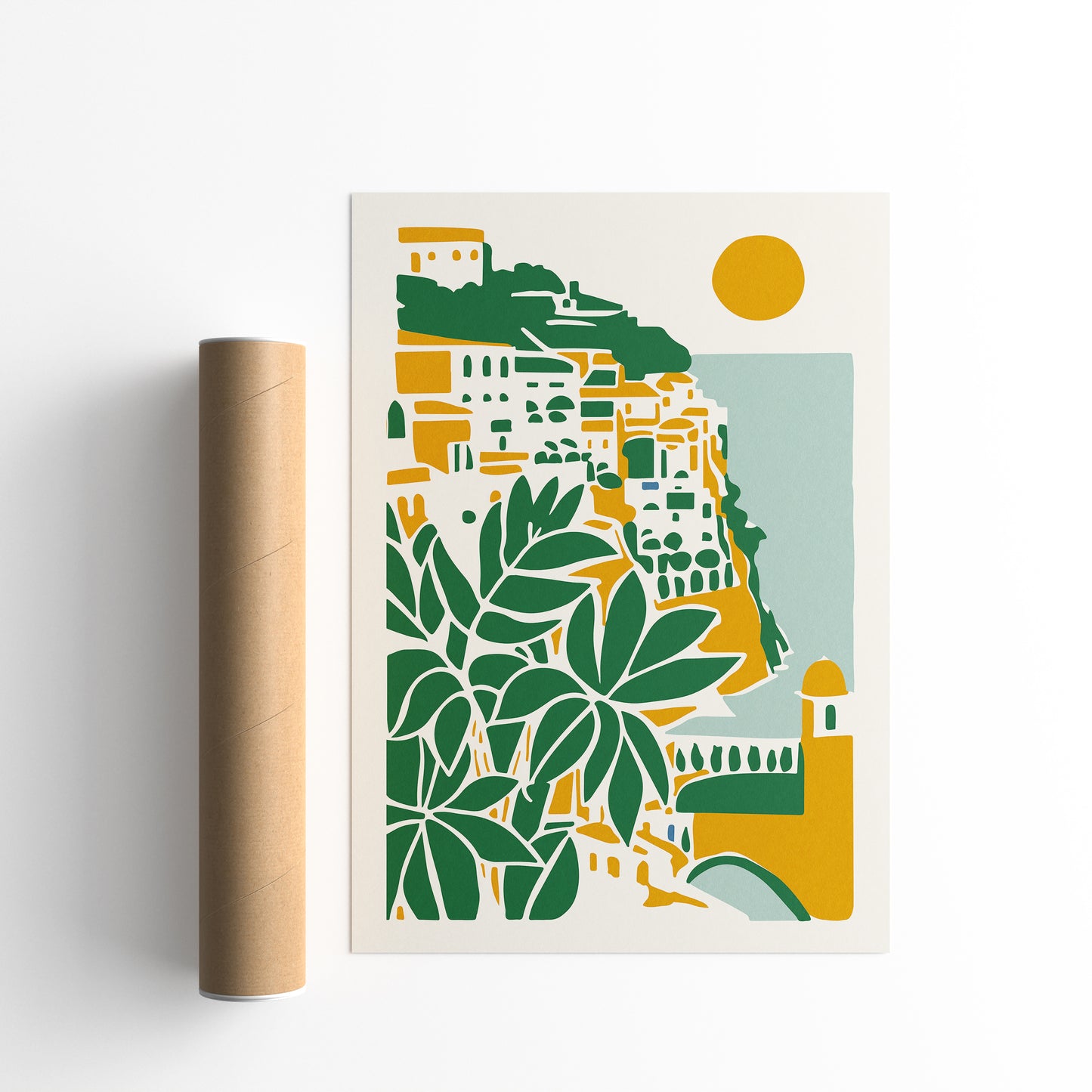 Amalfi Coast, Italy Travel Poster