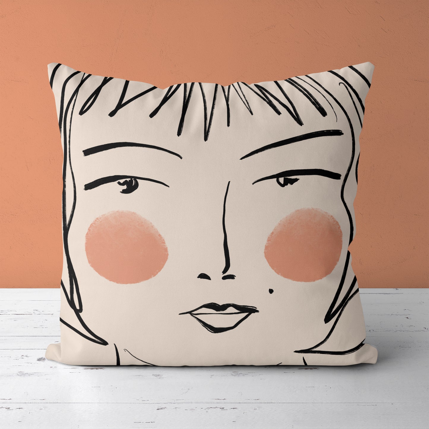 Madeline Portrait Throw Pillow