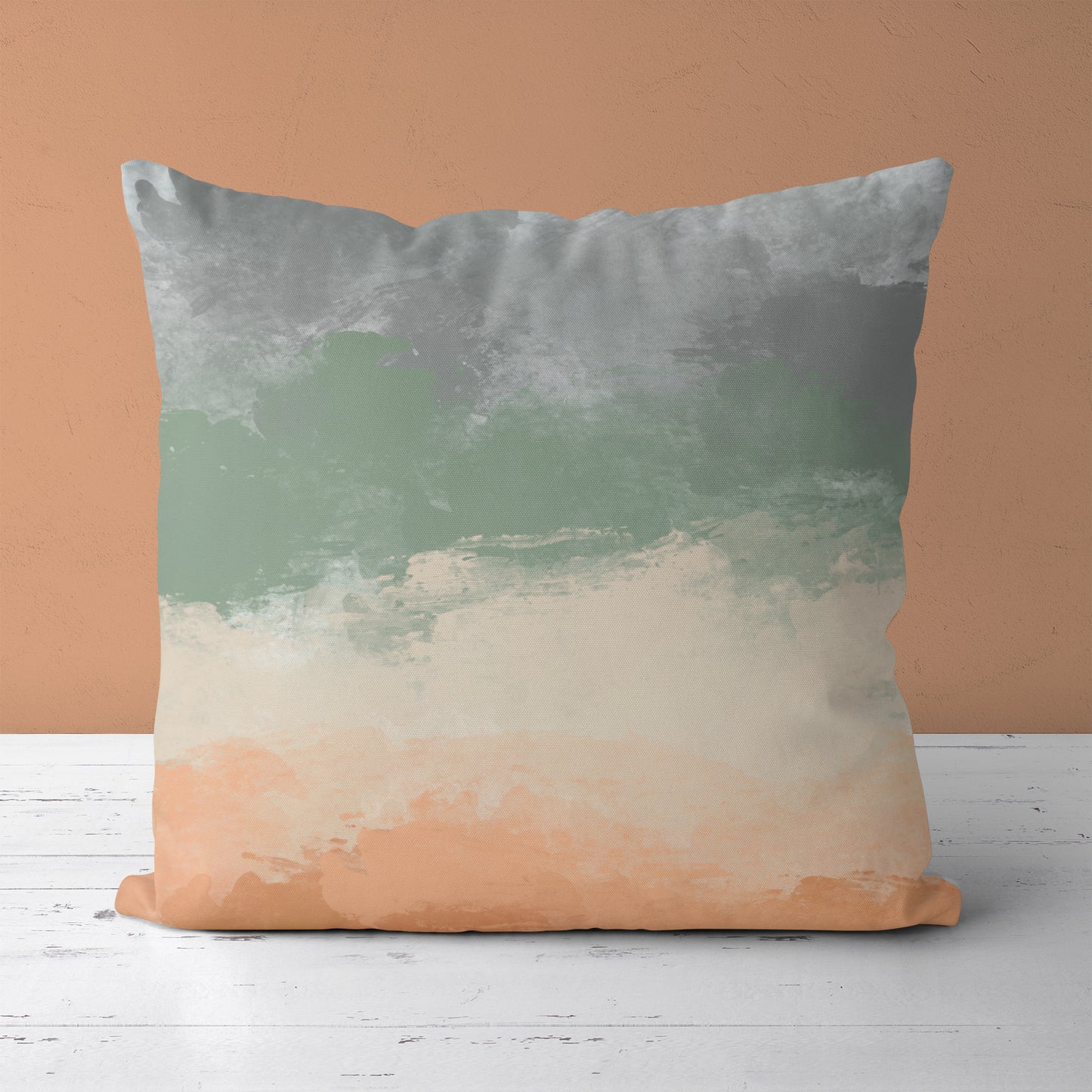 Abstract Modern Painted Throw Pillow