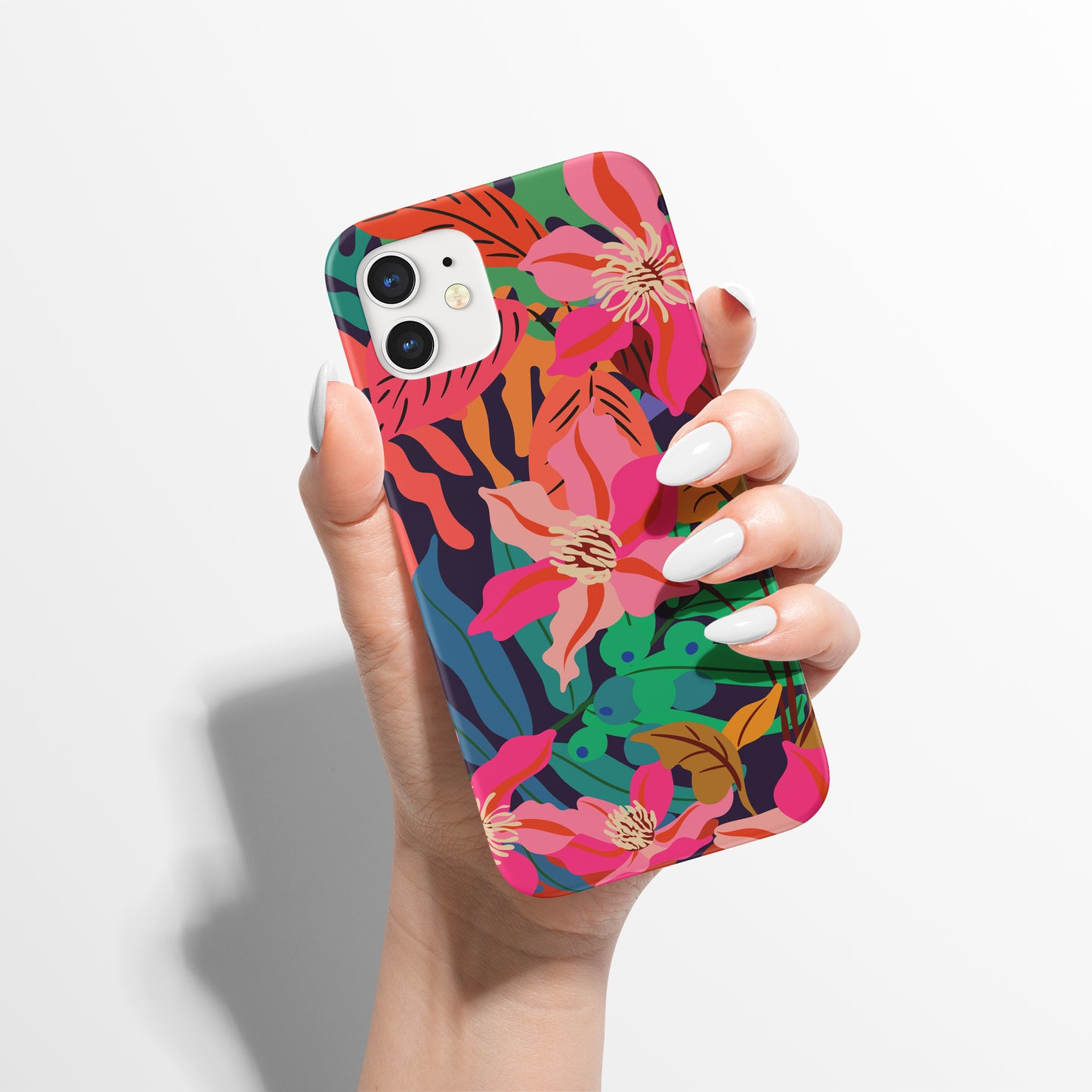 Vintage Tropical Floral Pattern iPhone Case