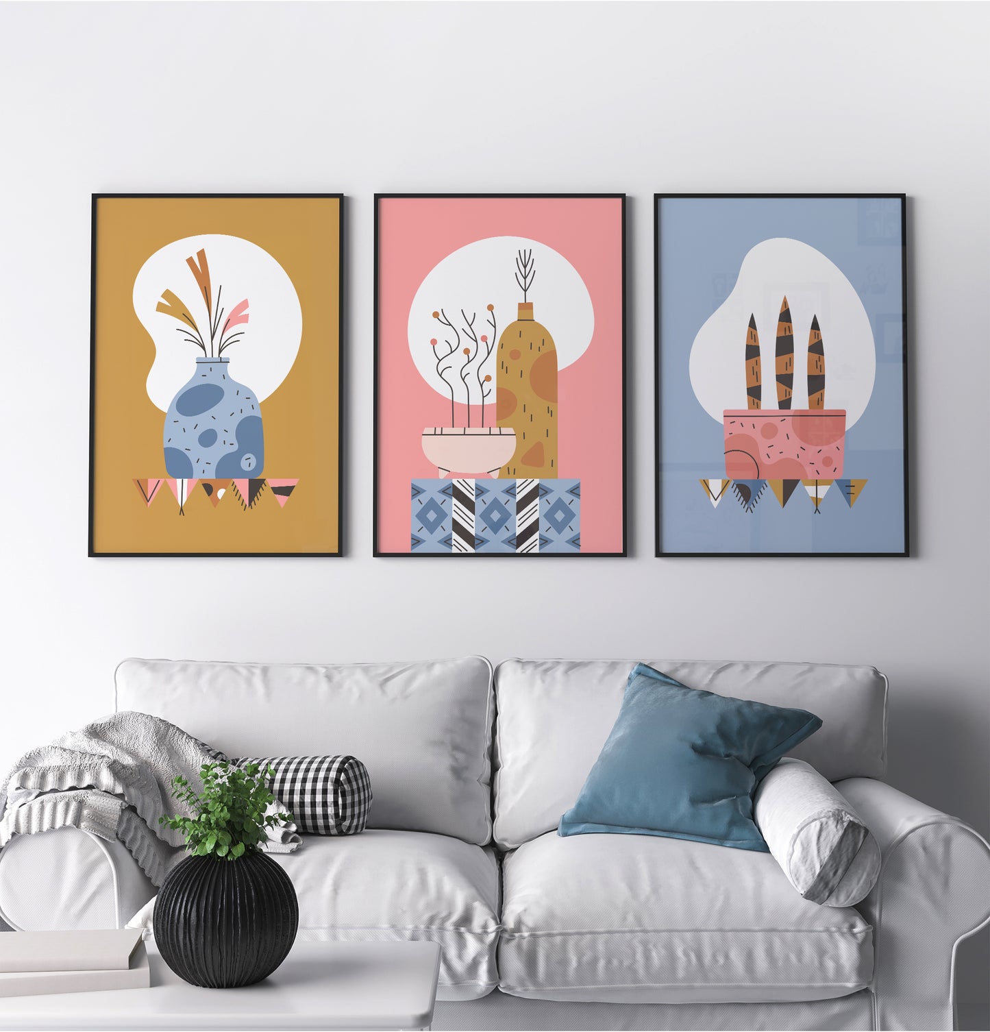 Set of 3 Abstract Still Life Posters