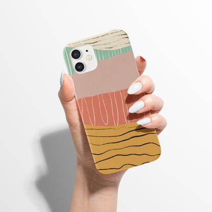 Handdrawn Abstract Colorful iPhone Case