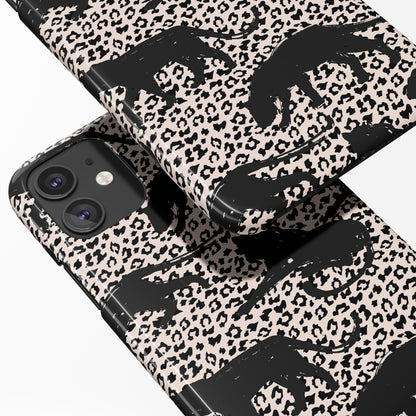 Black Panthers Pattern iPhone Case