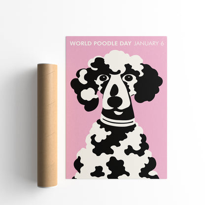 World Poodle Day Pink Poster