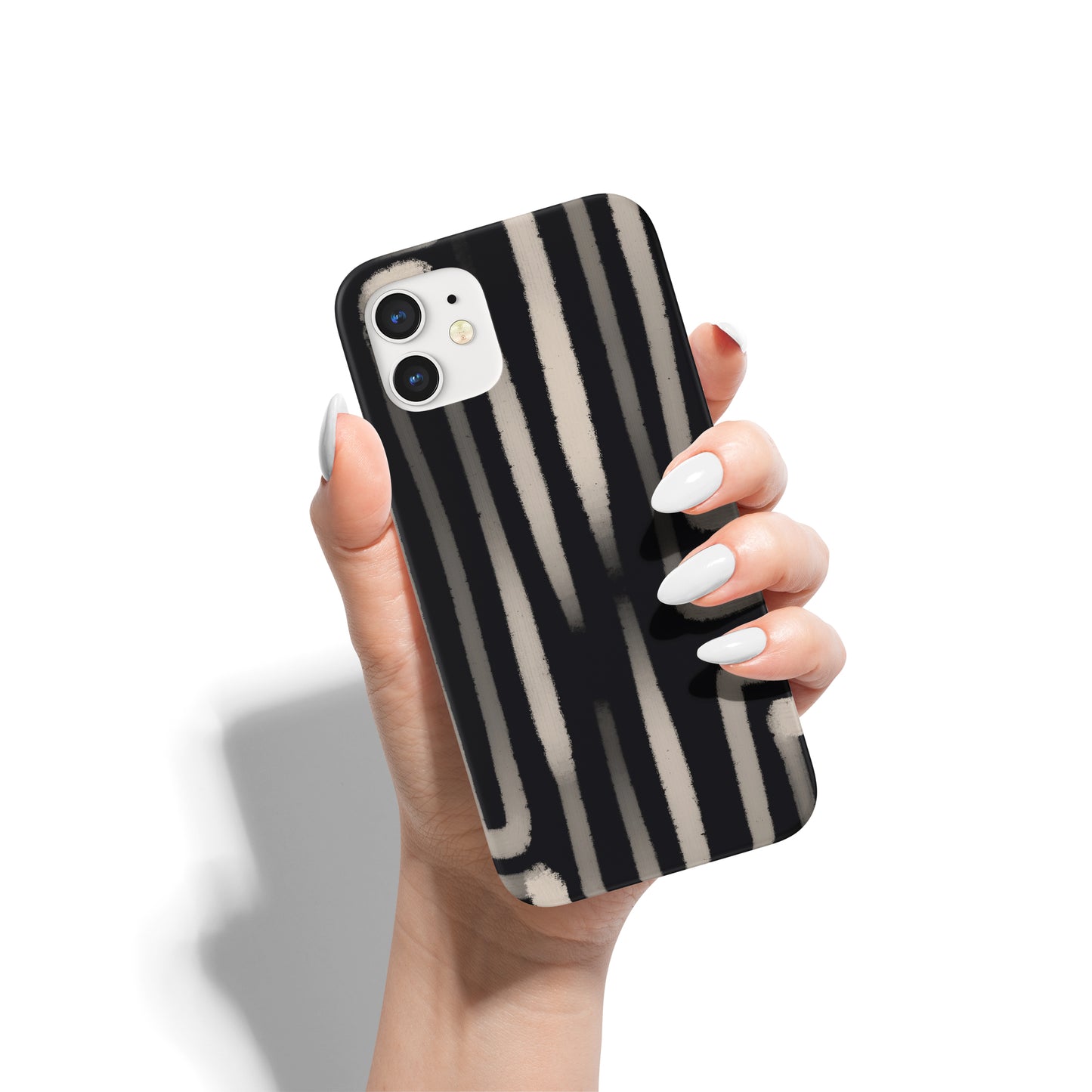 Black iPhone Case with Minimalist Art