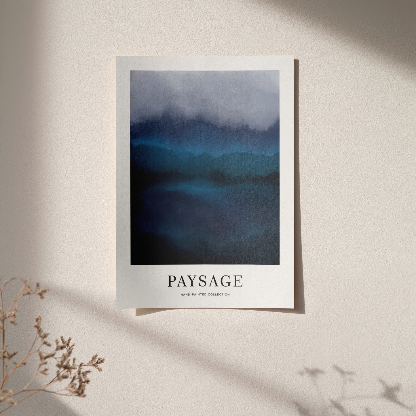 Dark Paysage Hand Painted Poster