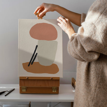 Danish Modern Beige Canvas Print