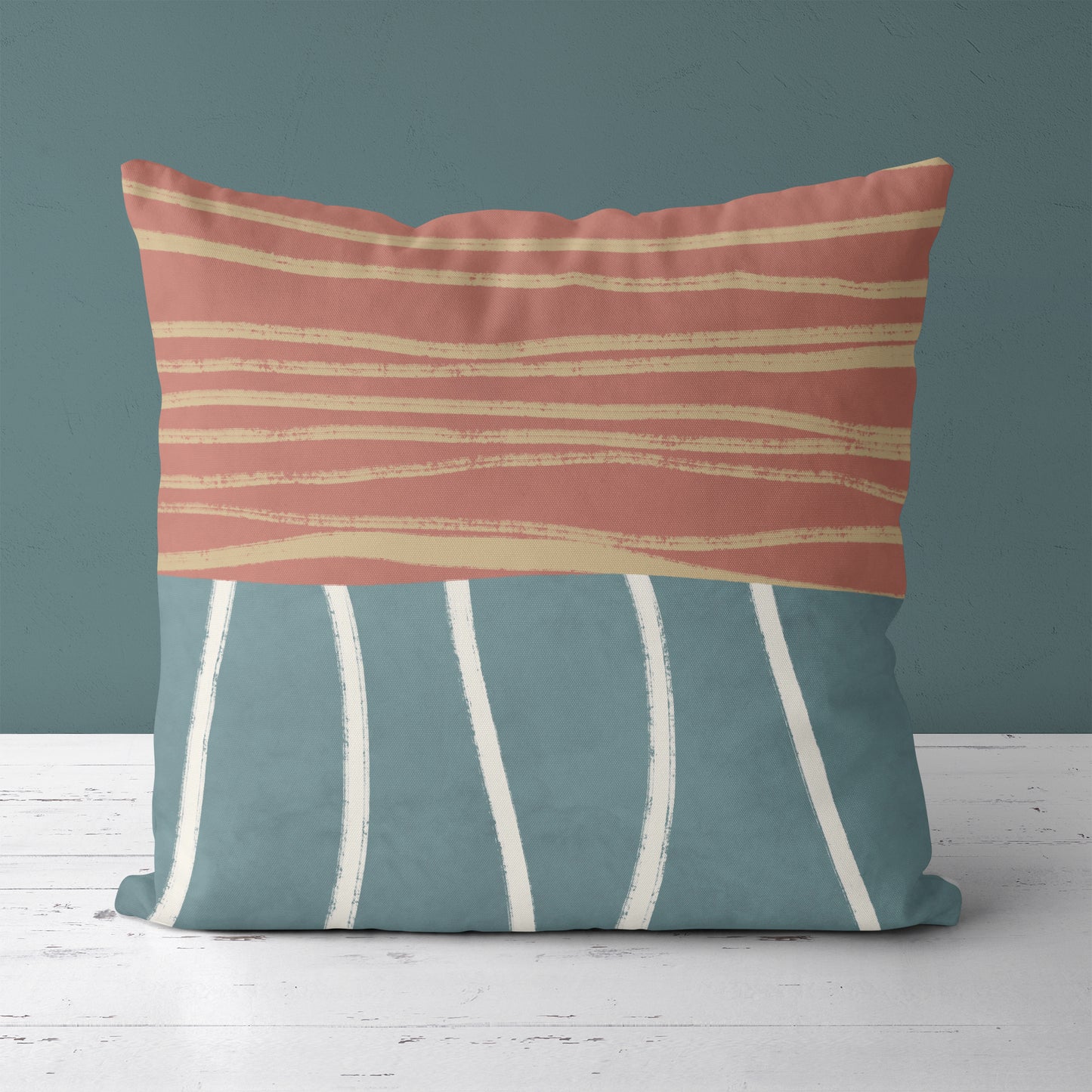 Retro PRL Collection Pattern Throw Pillow