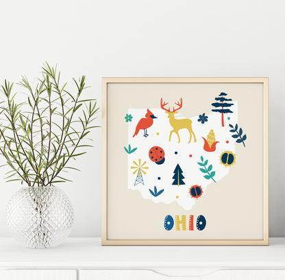 Ohio, Travel Print