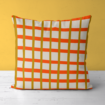 Retro Mid Century Modern Throw Pillow