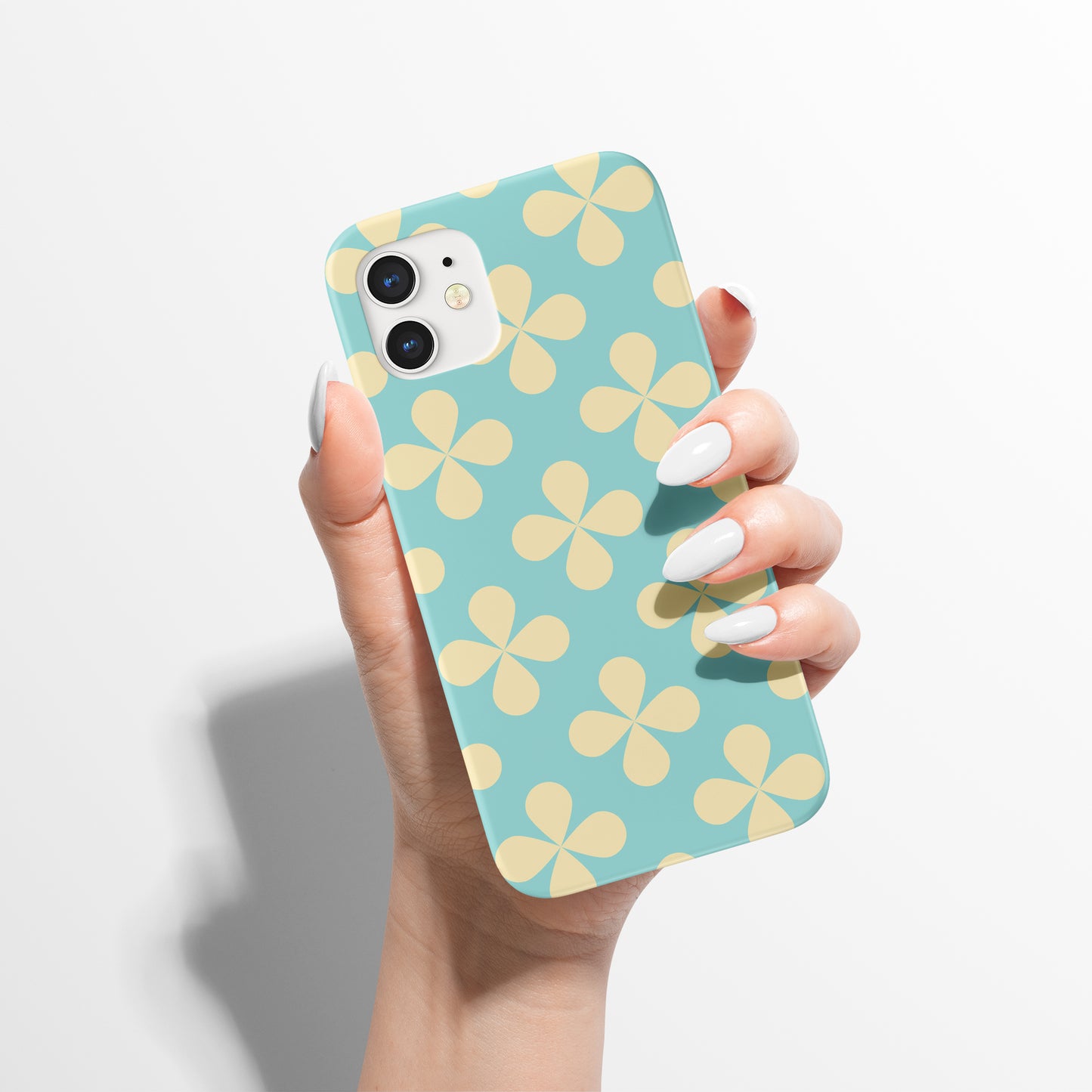 Pastel Yellow Flowers Pattern iPhone Case
