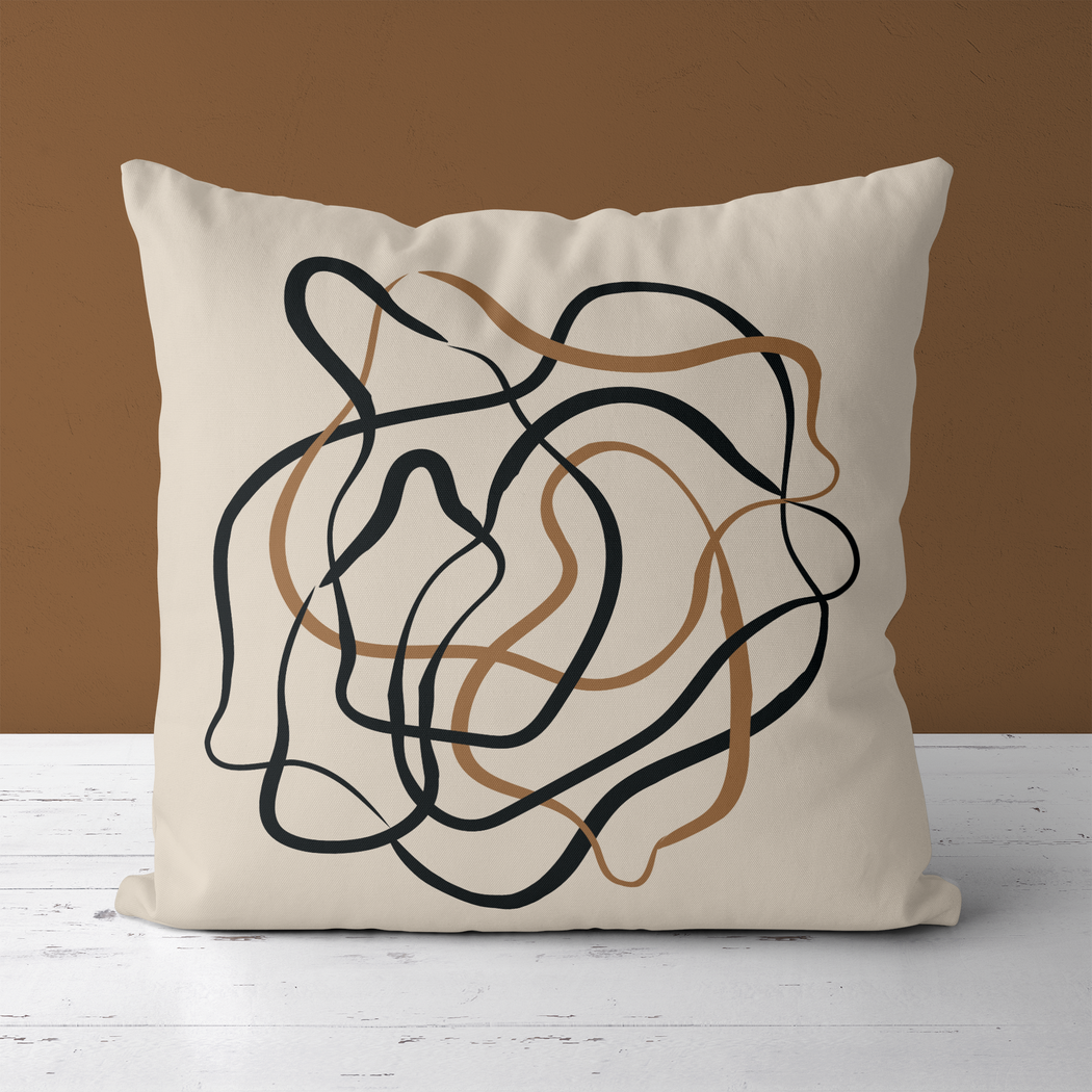 Abstract Modern Art Chaos Throw Pillow