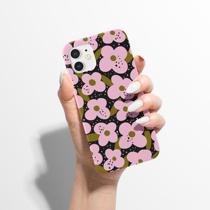Pink Flowers Cute Pattern iPhone Case