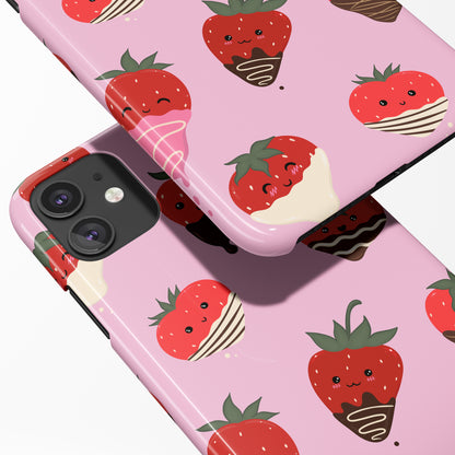 Yummy Strawberry Pink iPhone Case