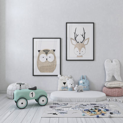 Scandinavian Deer Poster