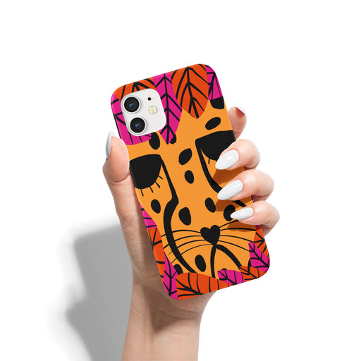 Tropical Colorful Cheetah iPhone Case
