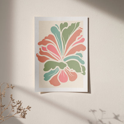 Abstract Floral Shape Art Print