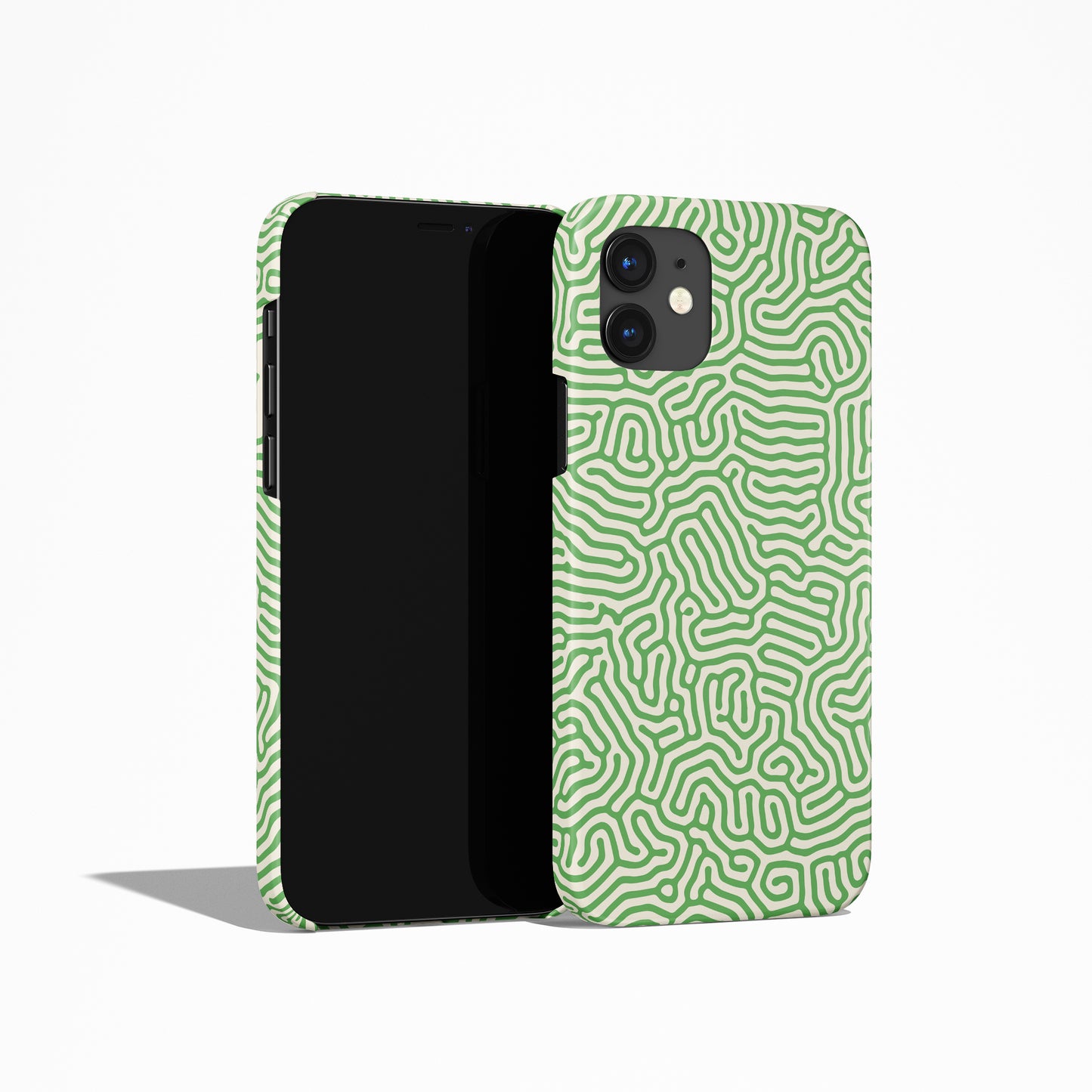 Green Abstract Modern iPhone Case