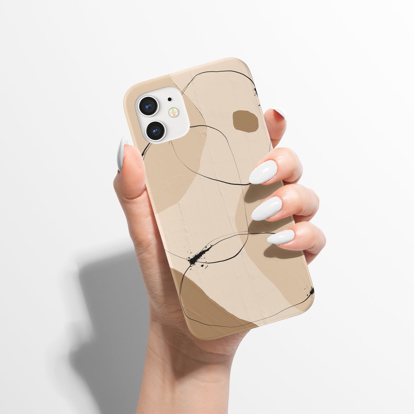 Beige Minimalist Rustic iPhone Case