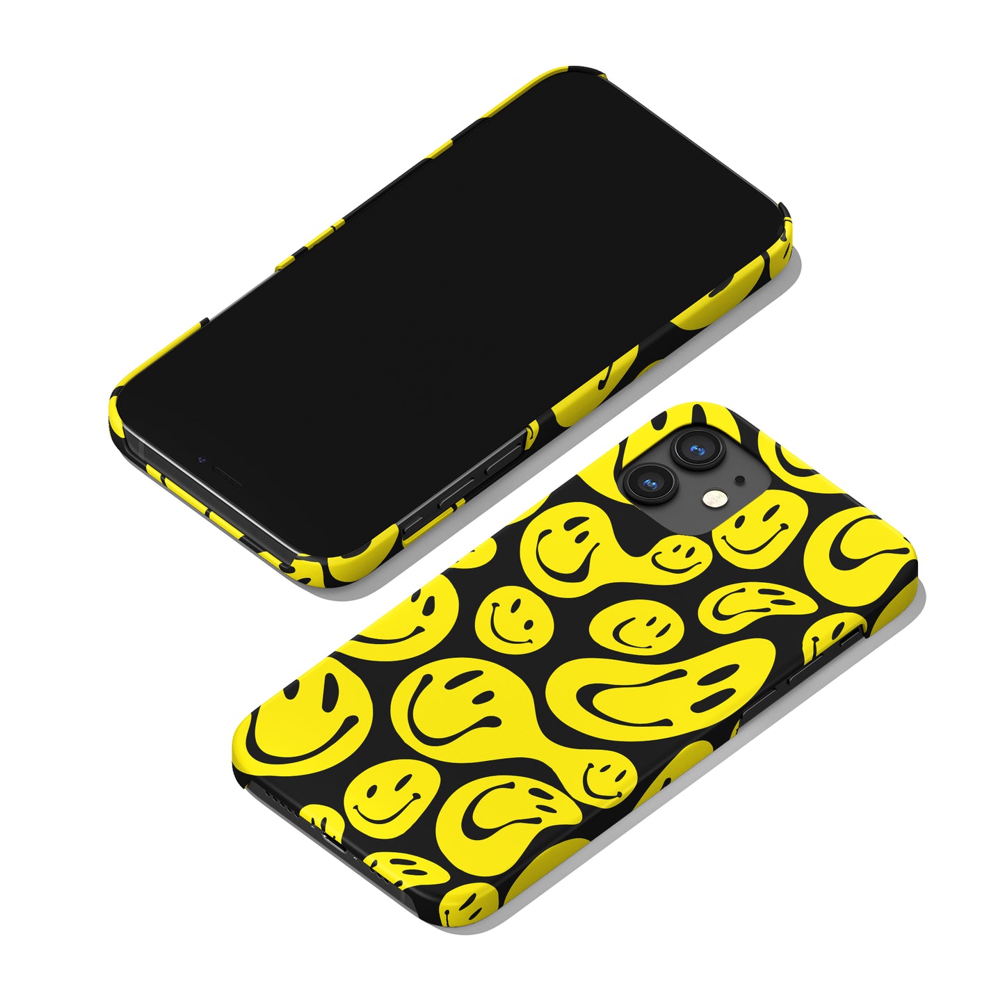 Yellow Melted Smiley Faces iPhone Case