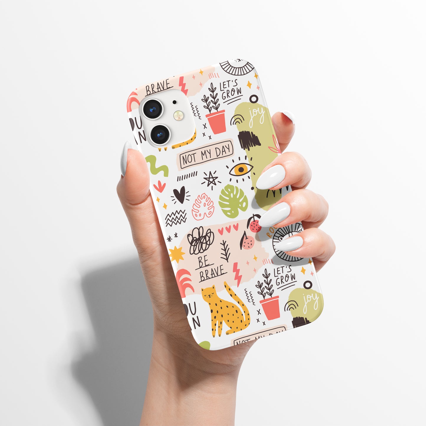 Colorful Doodles Hype iPhone Case