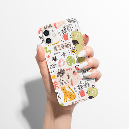 Colorful Doodles Hype iPhone Case