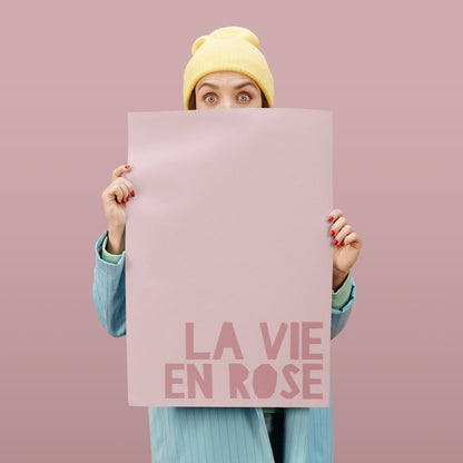 La Vie En Rose Minimalist Poster