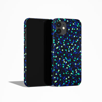 Blue Dots Abstract iPhone Case