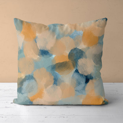 Waves on the Horizon Painted Throw Pillow