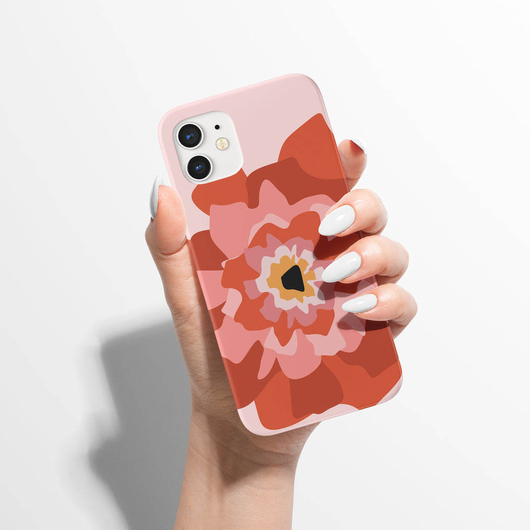 Poppy Floral Pink iPhone Case