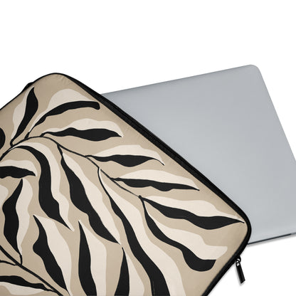 Black&Beige Botanical Art - Laptop Sleeve