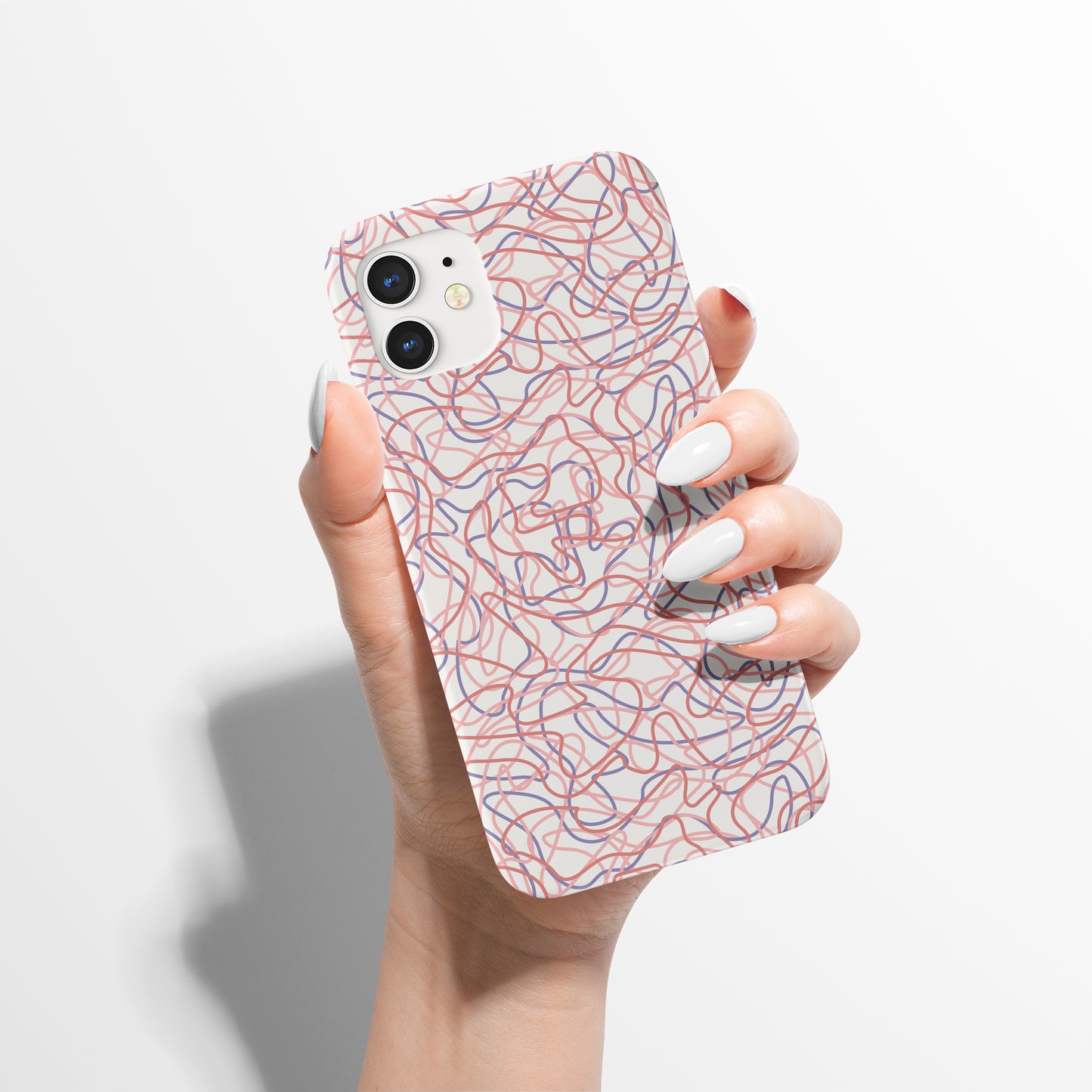 Pastel Line Art iPhone Case