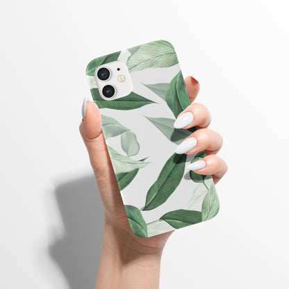 Green Leaves Nature Art iPhone Case