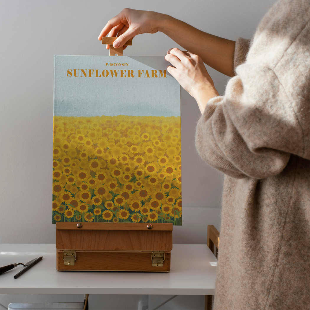 Sunflower Farm Wisconsin Canvas Print
