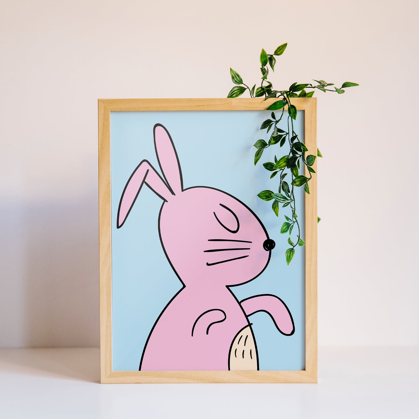 Pink Rabbit Poster