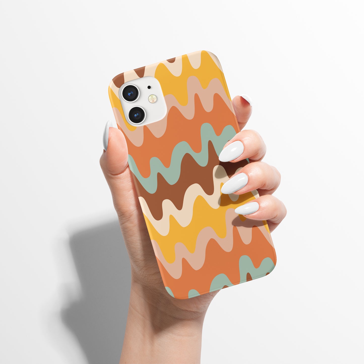 Retro Abstract Swirl Pattern iPhone Case