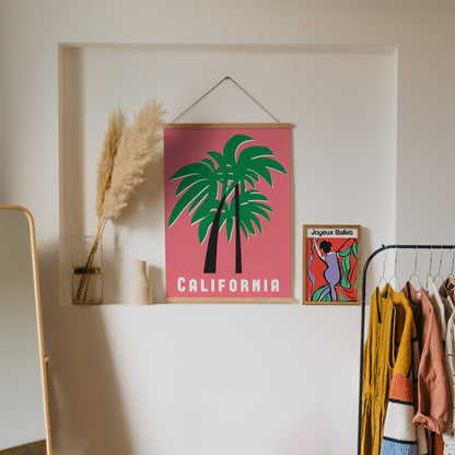 Mid Century Modern California Poster